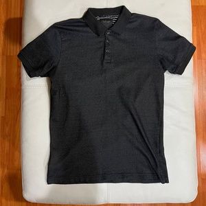 Cactus Man Black Dotted Woven Polo Shirt